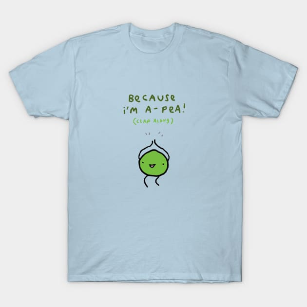 Happy Pea T-Shirt by Sophie Corrigan